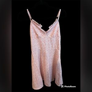 Pink floral dress
